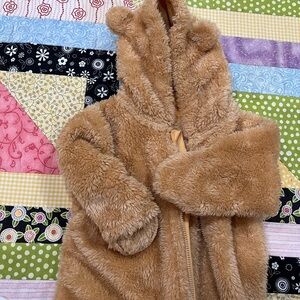 Cozy Tan Teddy Bear Hoodie